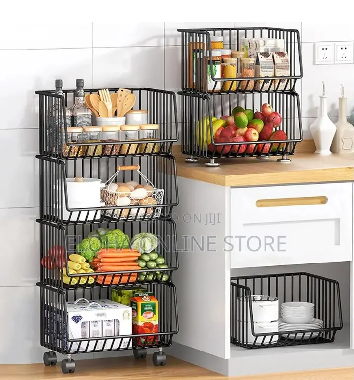 Multi-Layer Fruit and Vegetable Kitchen Rack Storage Basket
