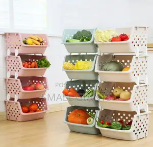 Stackable Fruit Vegetable Hollow Storage Basket