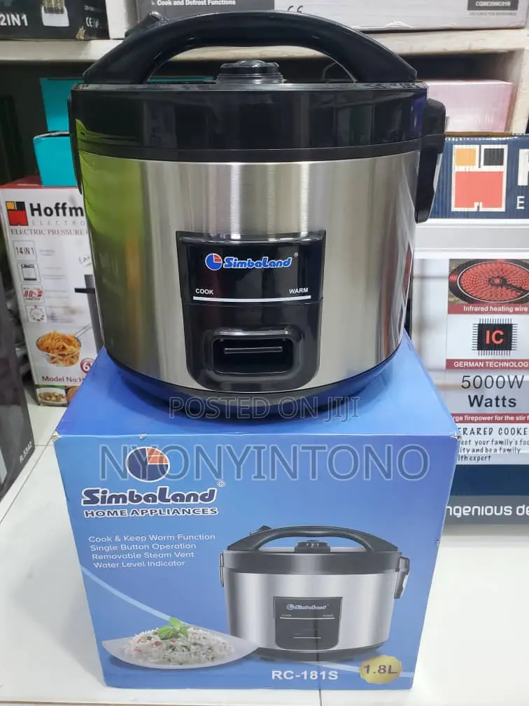 1.8L Simbaland High Quality Rice Cooker With 2 Yrs Warranty