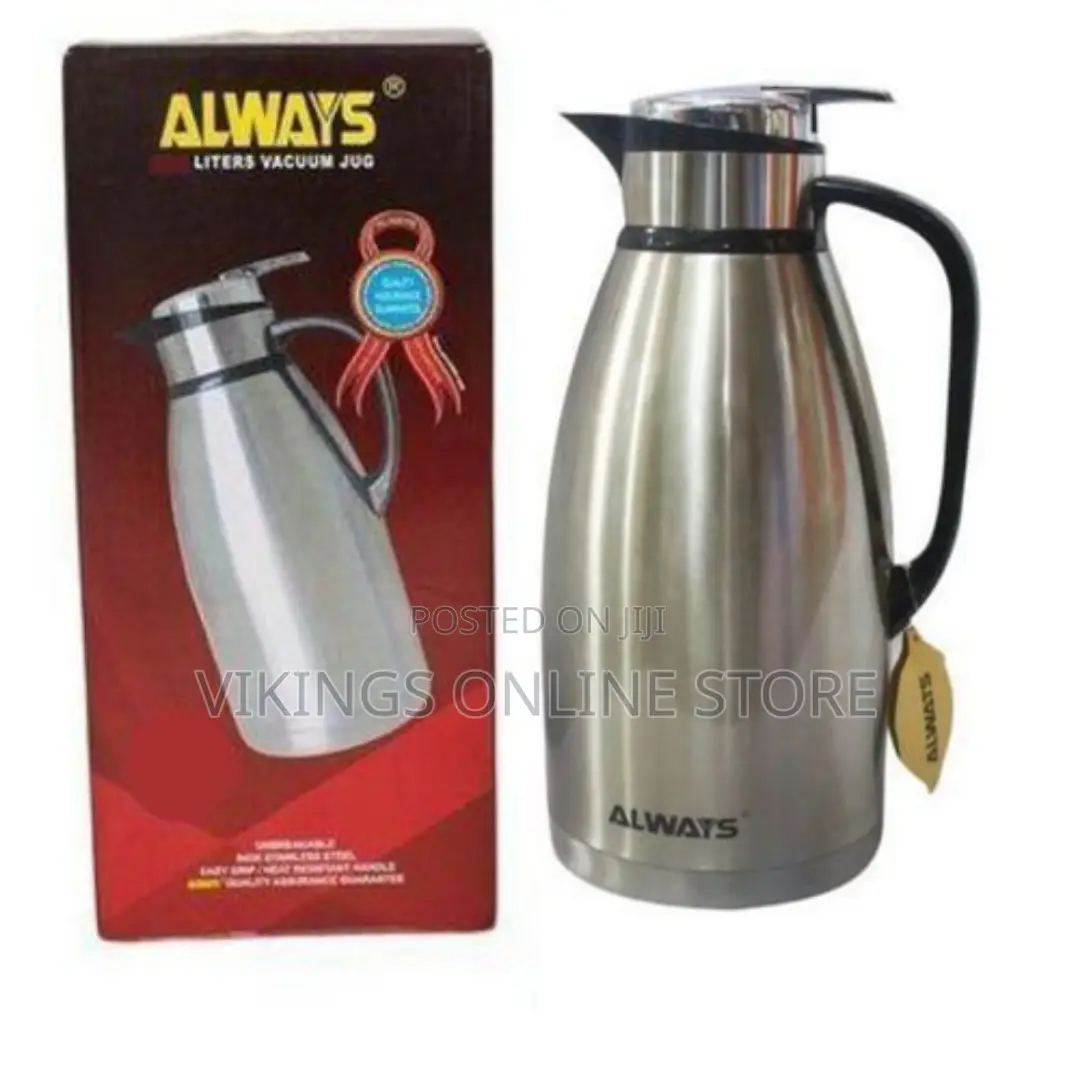 Always [Pressing] 3.0 Litres Unbreakable Vacuum Flask Silver