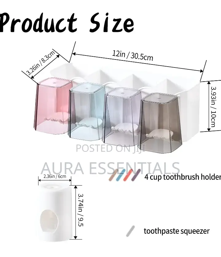 Upgraded Toothbrush Holder, Automatic Toothpaste Dispenser