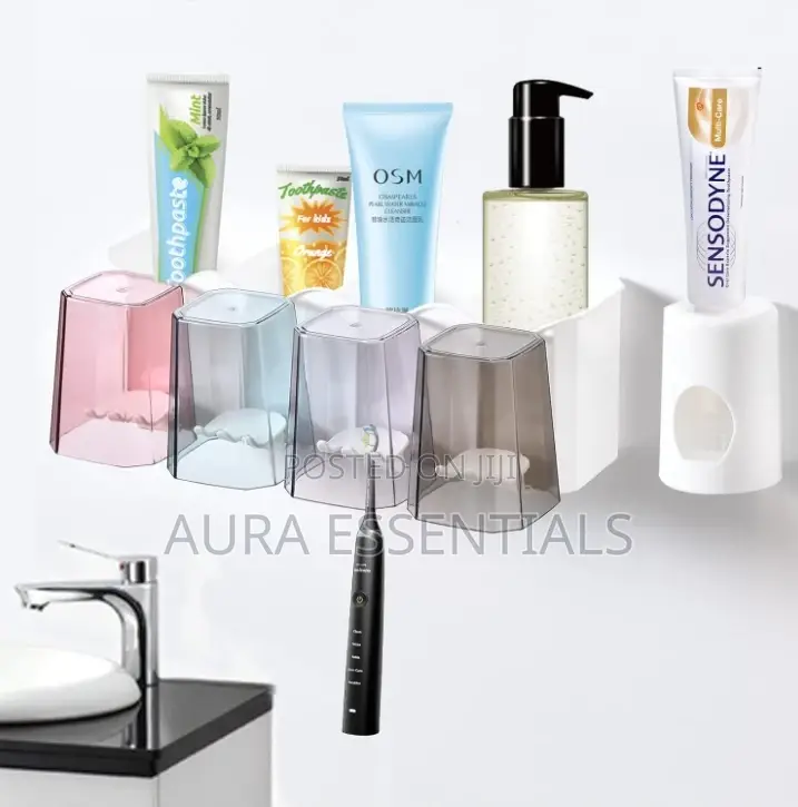Upgraded Toothbrush Holder, Automatic Toothpaste Dispenser
