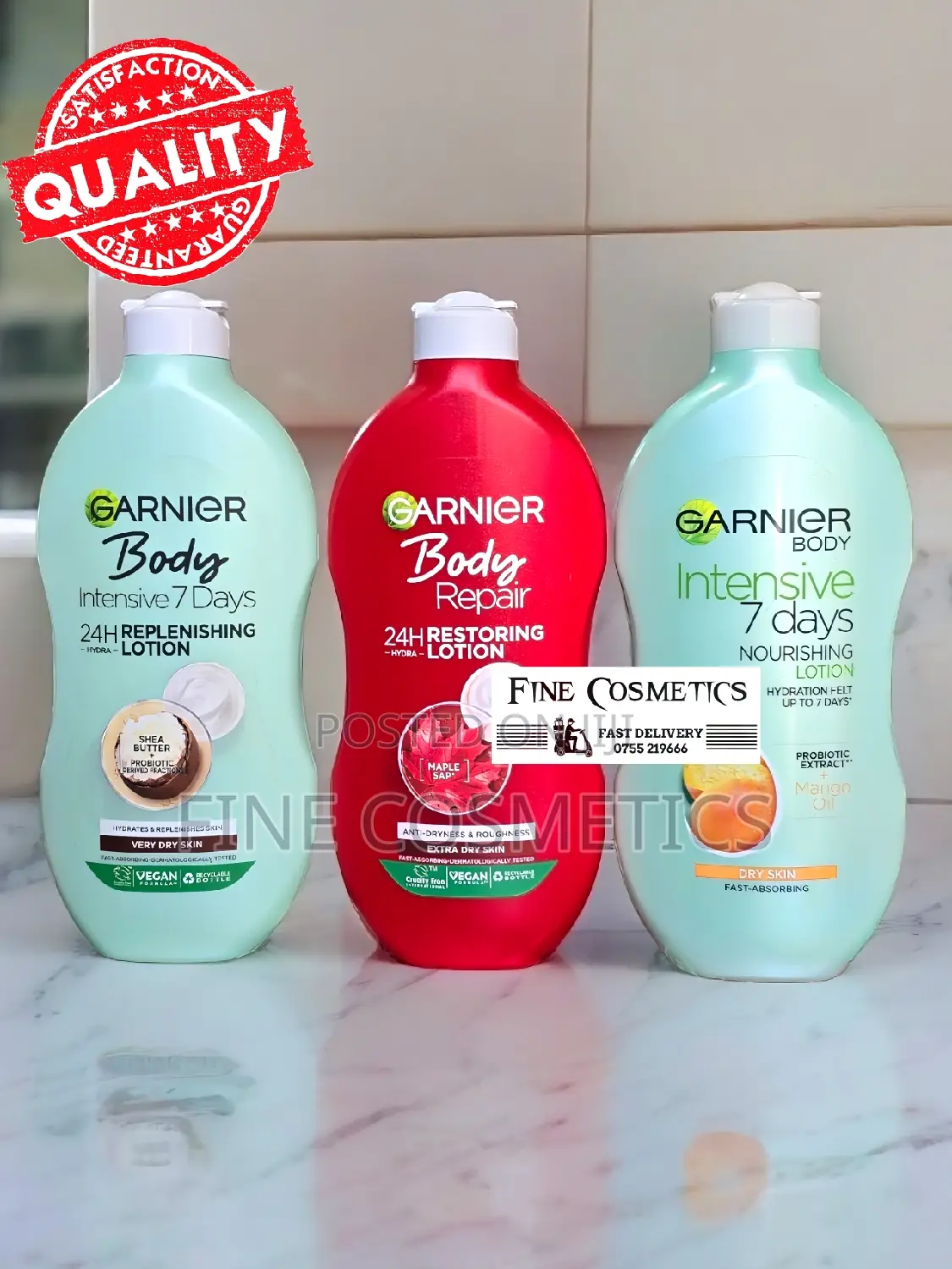 GARNIER BODY LOTIONS | Repair and Restoring + Nourishing.