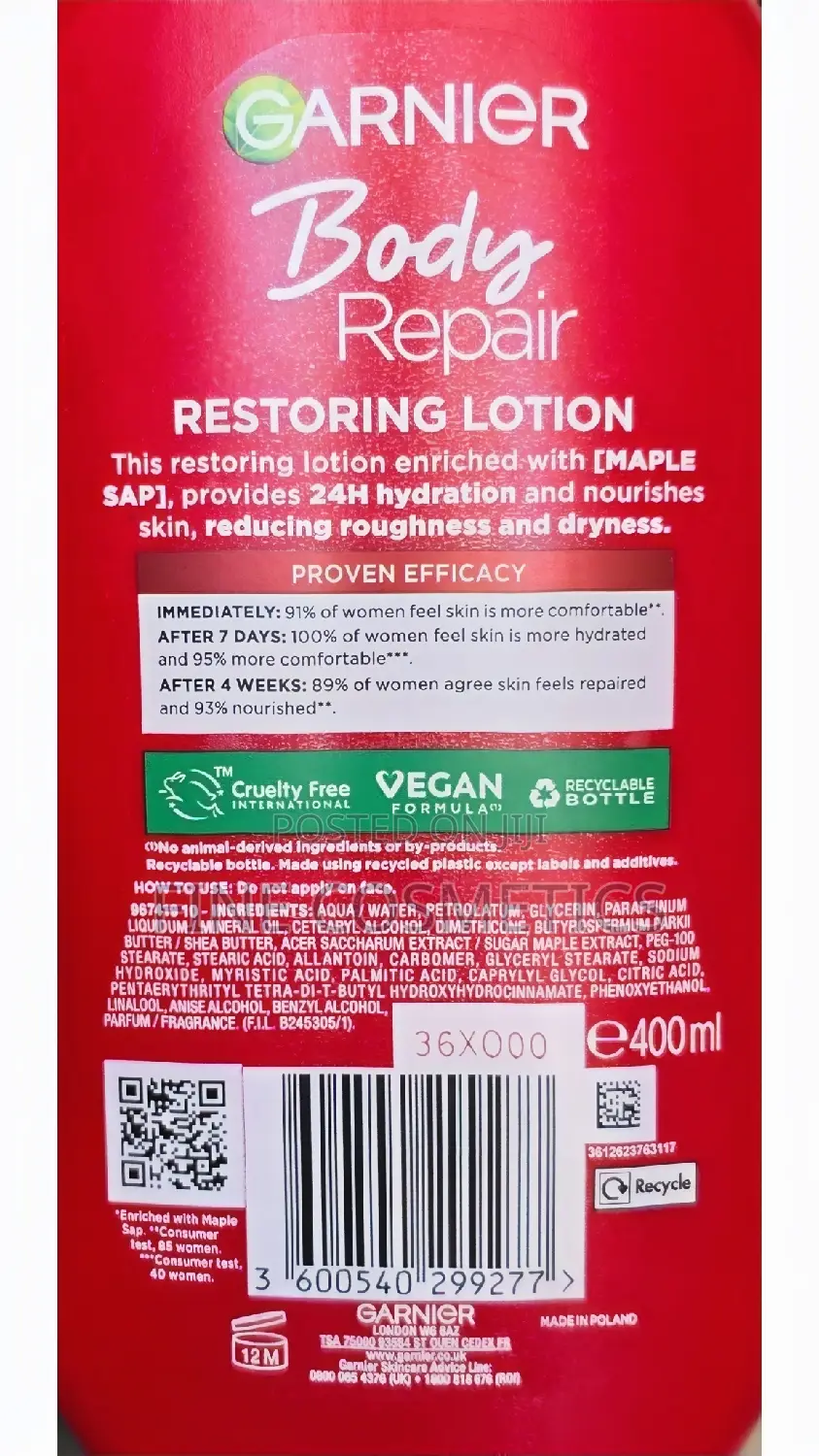GARNIER BODY LOTIONS | Repair and Restoring + Nourishing.