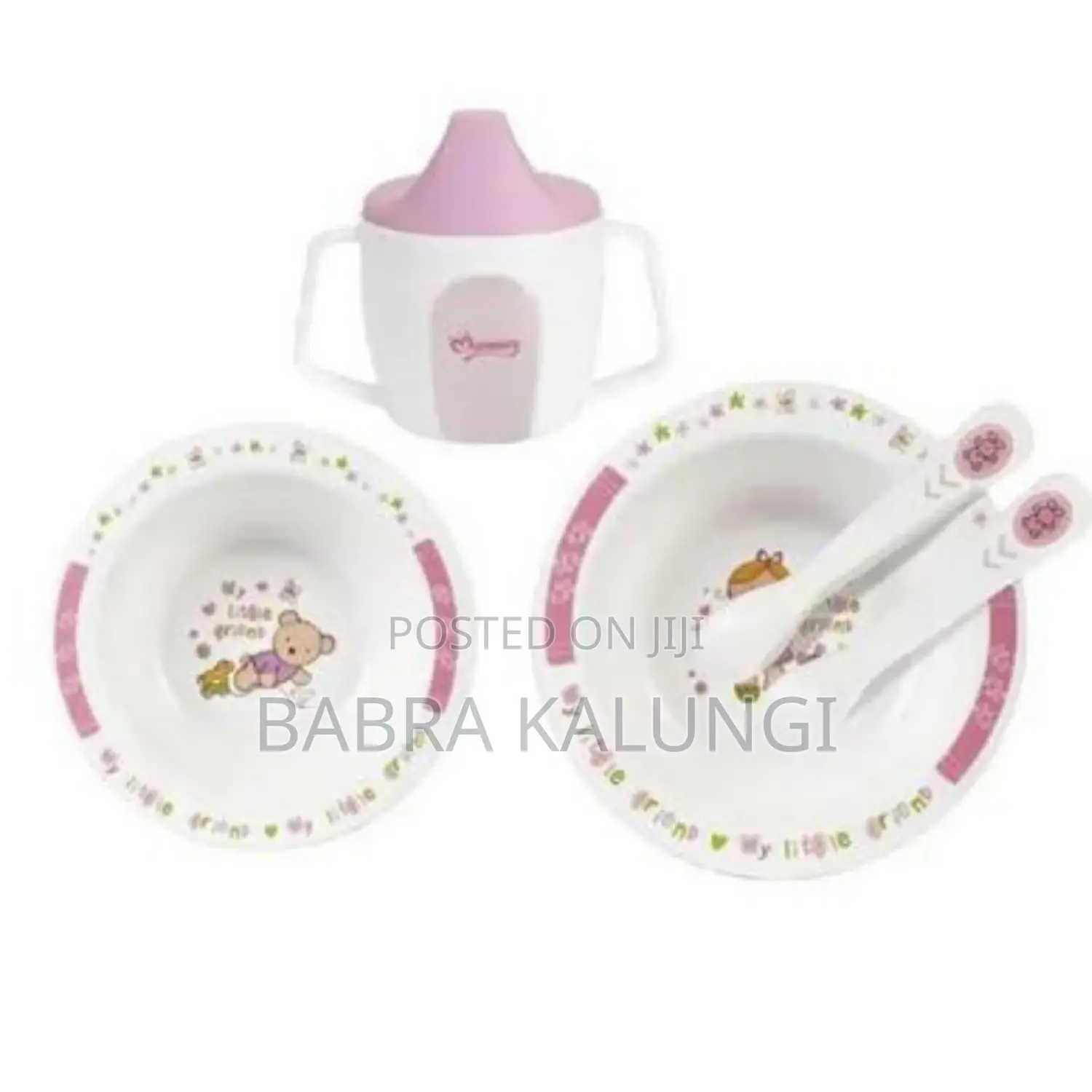 Momeasy Baby Mealtime Feeding Set _ Pink