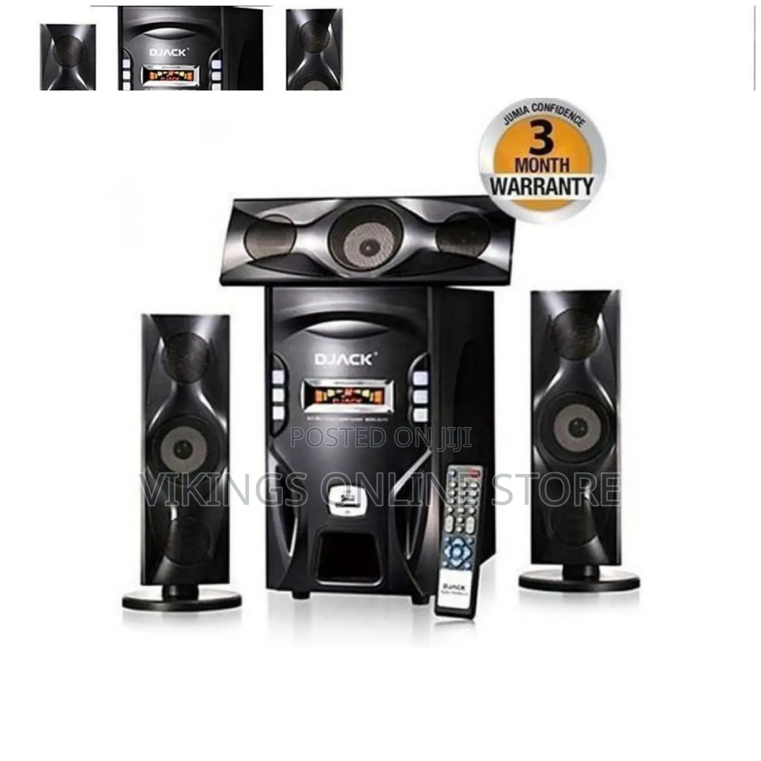 Djack Strong Bass Bluetooth Speaker Home Woofers Black