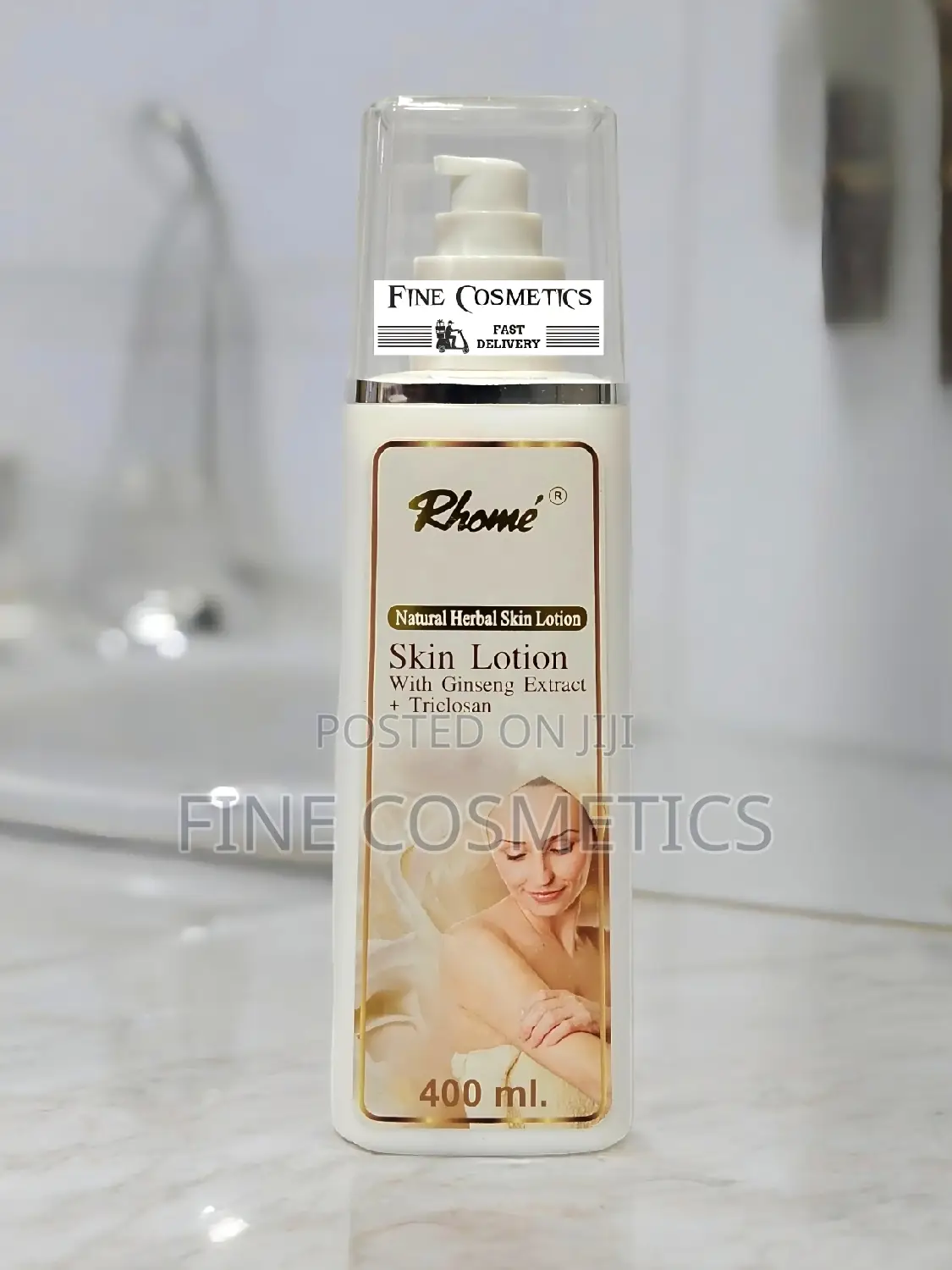 Rhome Natural Herbal Skin Lotion With Ginseng Extracts. 400G