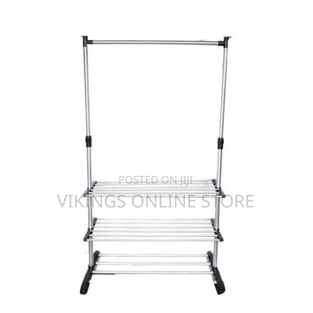 Cloth Shoe Rack - Black,White