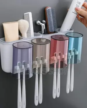 Multifunction Suction Cup Type Toothbrush Cup Holder