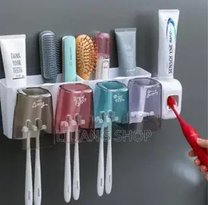 Multifunction Suction Cup Type Toothbrush Cup Holder