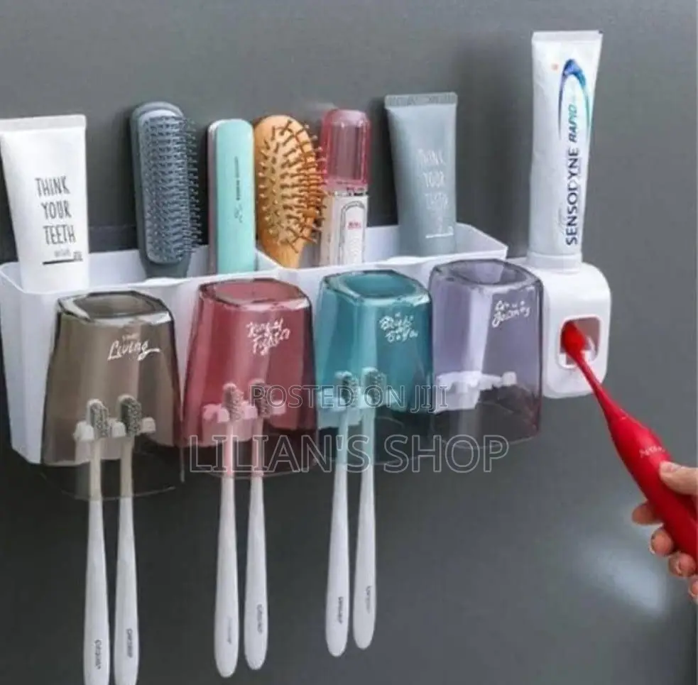 Multifunction Suction Cup Type Toothbrush Cup Holder