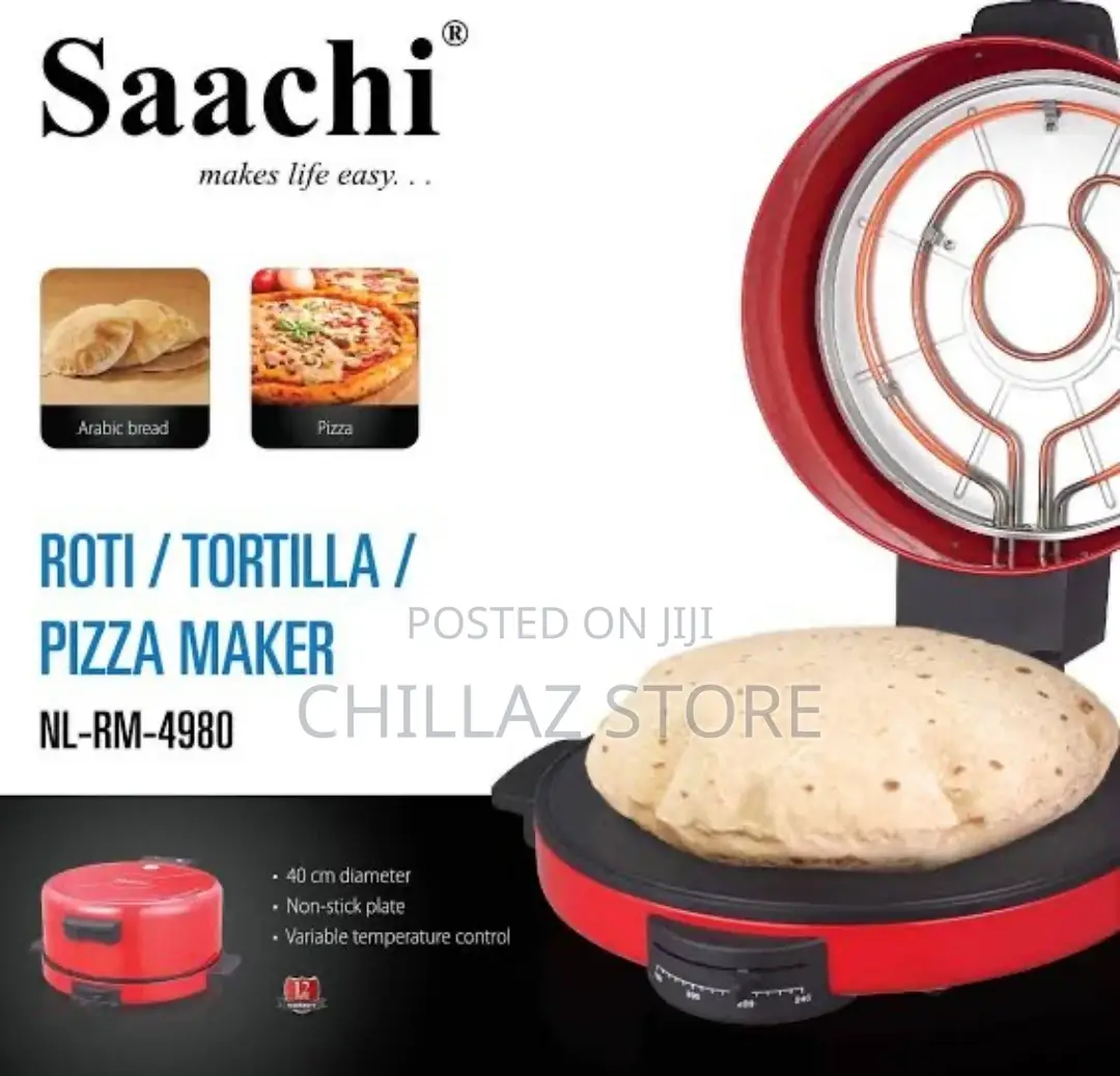 Saachi 30cm Roti, Tortilla, Pizza Maker, NL-RM-4979,