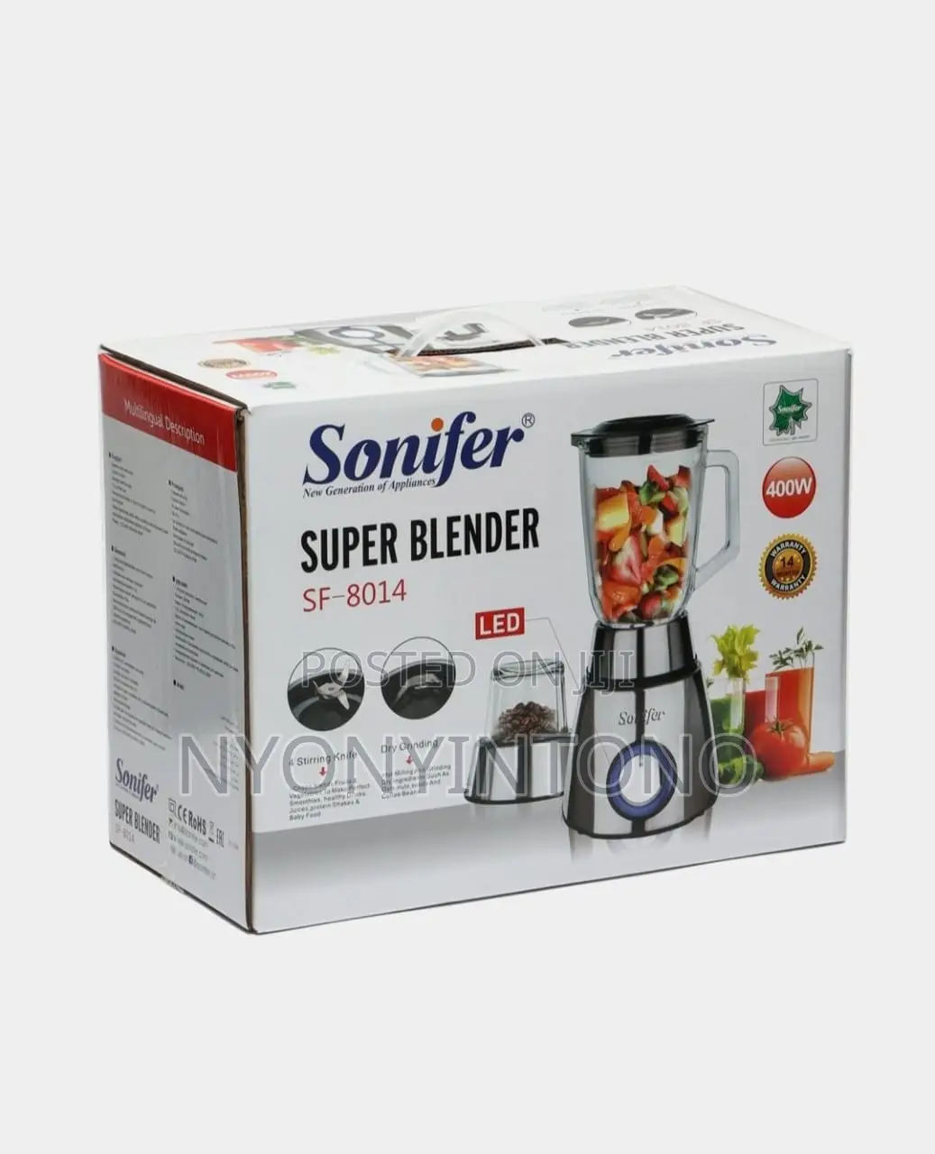 Sonifer High Quality Juice Blender With 14 Years Warranty.