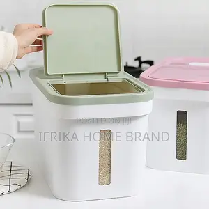 Cereal Rice Container Box With Lid for Kitchen Storage Rice