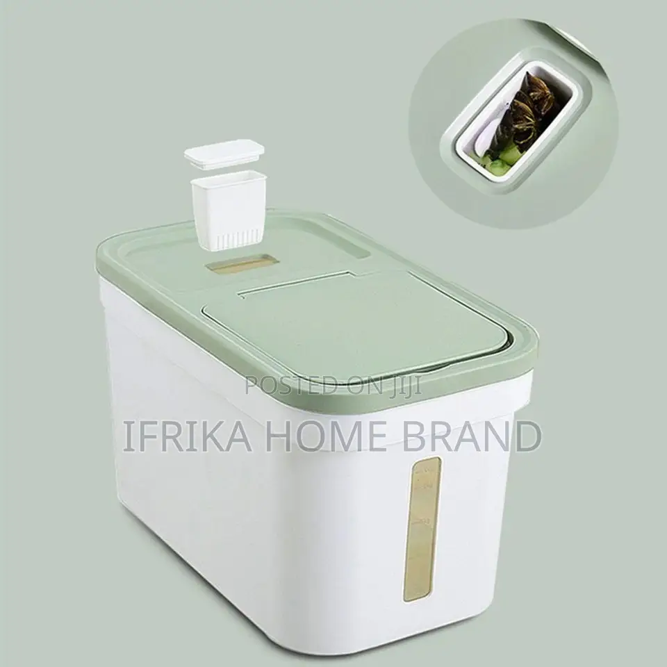 Cereal Rice Container Box With Lid for Kitchen Storage Rice