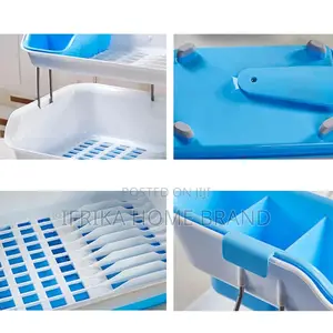 2-Tier Dish Drying Rack Large Capacity Dish Racks Kitchen