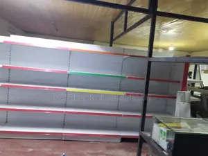 Supermarkets Shelves Set With 4 Doubles and 2 Front at 7m