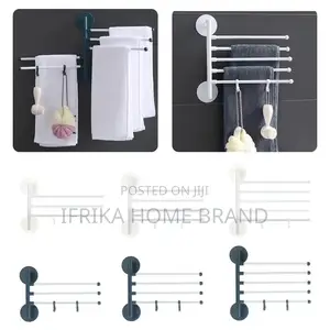 1PC Bathroom Towel Rack Rotatable Towel Holder Rotatable