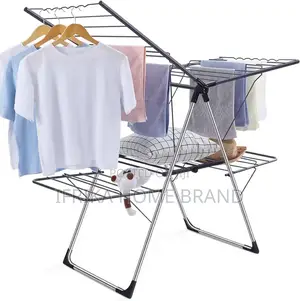 Clothes Drying Rack, Foldable 2-Level Laundry Racks Clothes