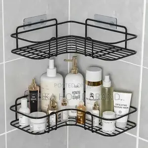1pc Bathroom Shelf Wall Mounted Corner Storage Soap Shelves