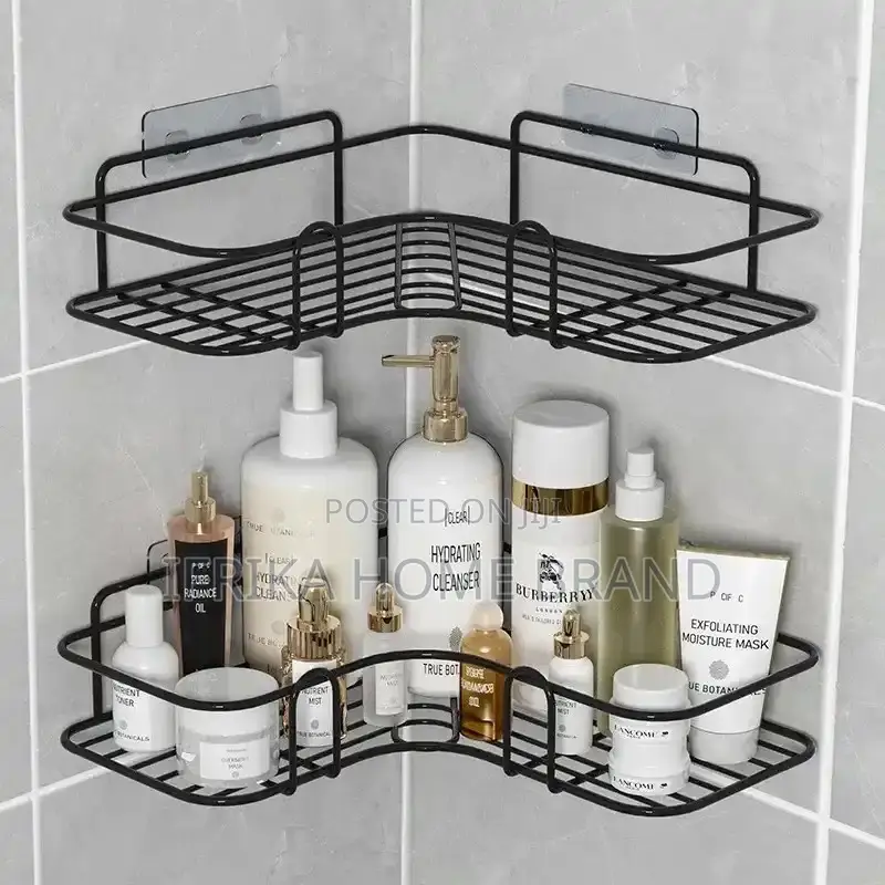 1pc Bathroom Shelf Wall Mounted Corner Storage Soap Shelves