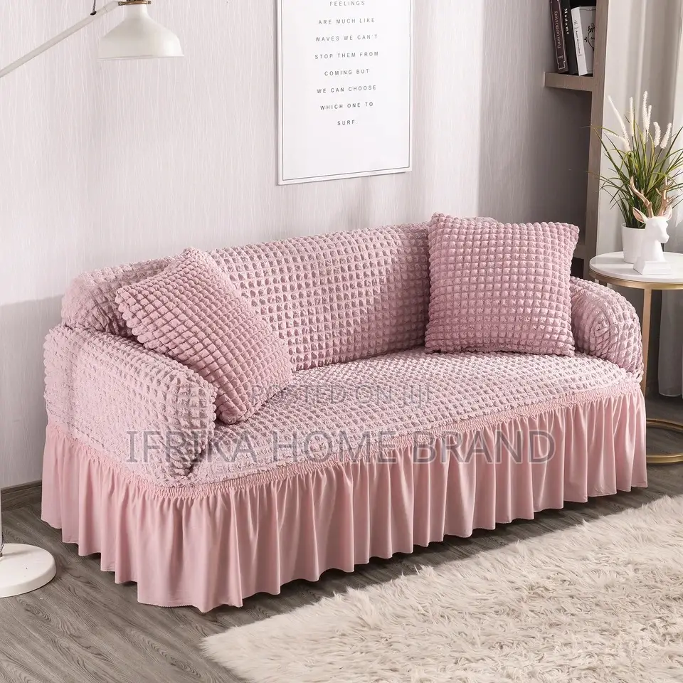 3;2;1 Elastic Stretch Sofa Cover Plaid Couch Cover