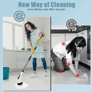 Electric Spin Scrubber 7in1 Bathroom Cordless Cleaning Brush