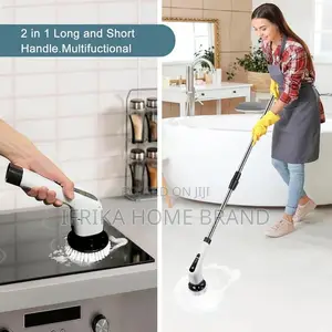 Electric Spin Scrubber 7in1 Bathroom Cordless Cleaning Brush