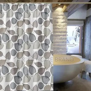 Waterproof PEVA Shower Curtain Bathroom Curtain With Hooks