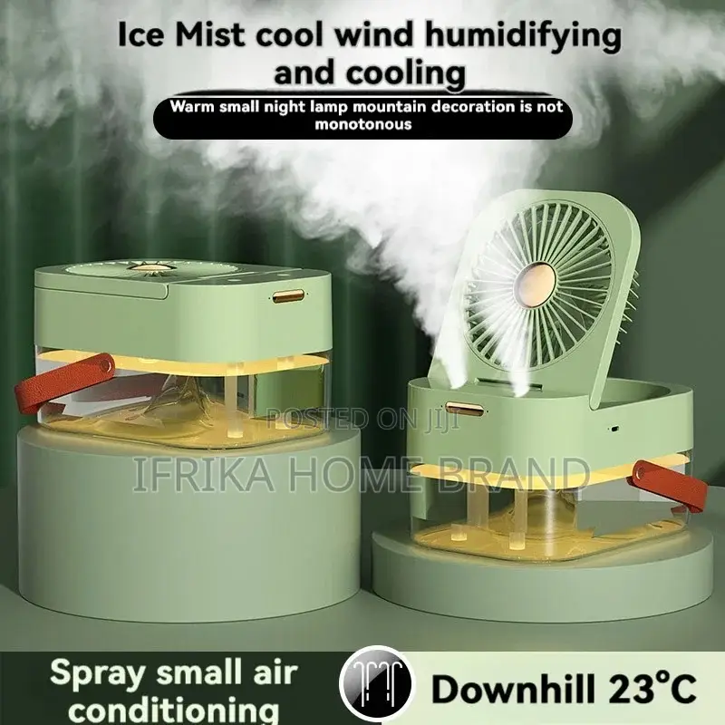 Humidifying Portable Folding Spray Desktop Mini Small Fan