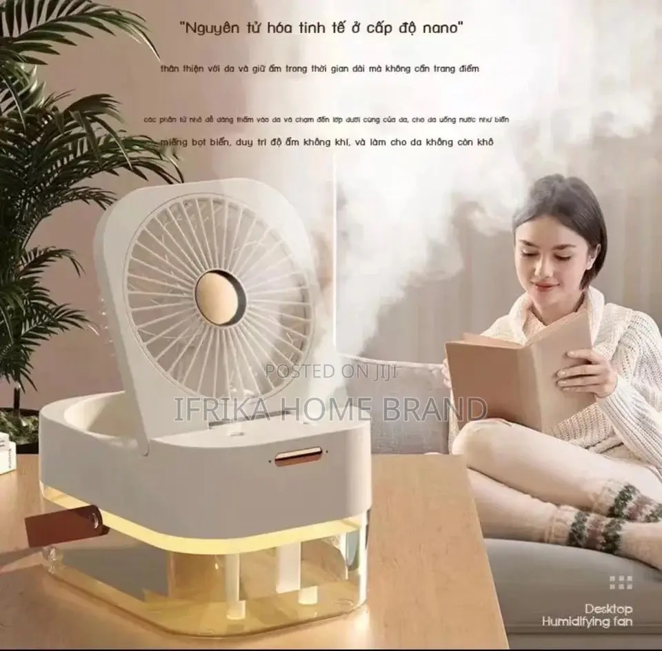 Humidifying Portable Folding Spray Desktop Mini Small Fan