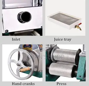 Stainless Steel Manual Sugar Cane Juicer Machine