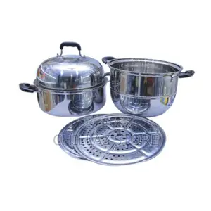 30cm Three Layer Stainless Steel Food Steamer-