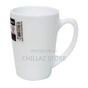 Set of 6 Ceramic Tea Cups – White