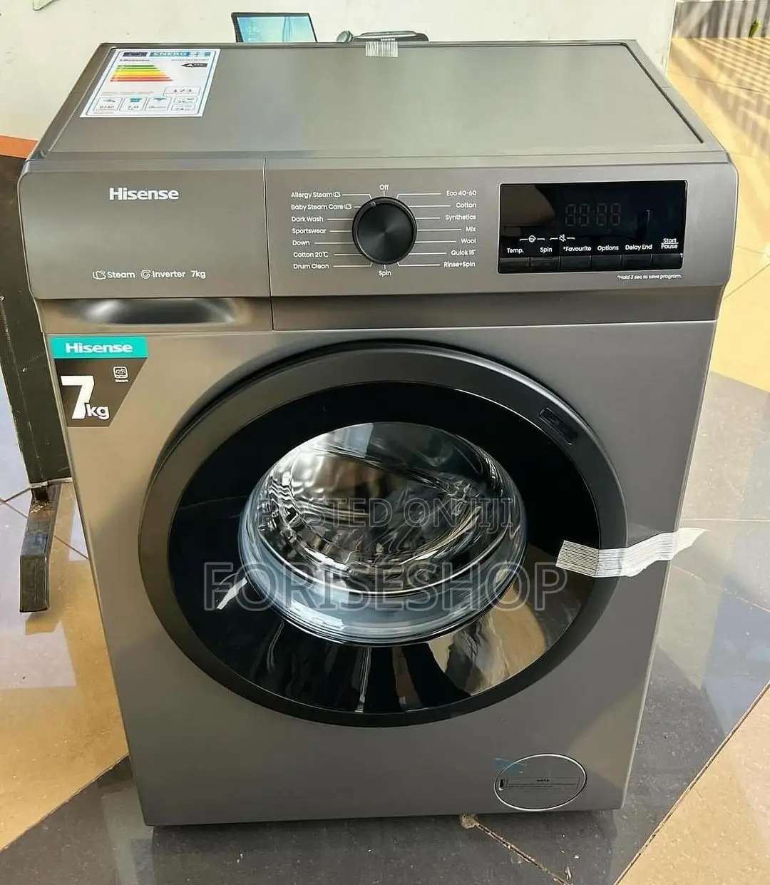 Hisense 7kgs Front Loader Washing Machine 2yr Warranty