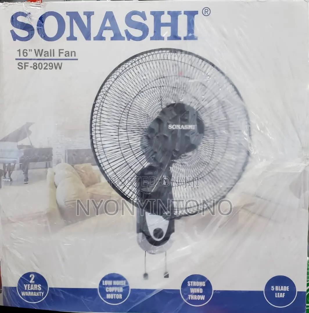 Sonashi 16" Fan Powerfull Durable Motor 2 Years Warranty.