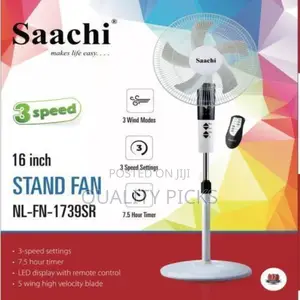 Digital Saachi Stand Fan With Remote