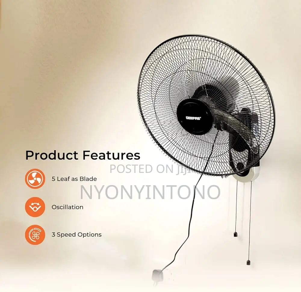 Geepas Heavy Duty 16" Walk Fan With 2 Years Warranty.