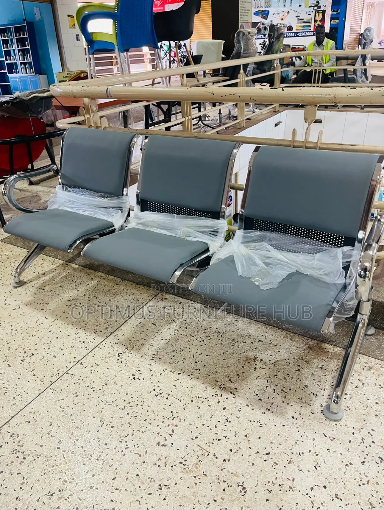 Cushioned Waiting Chair