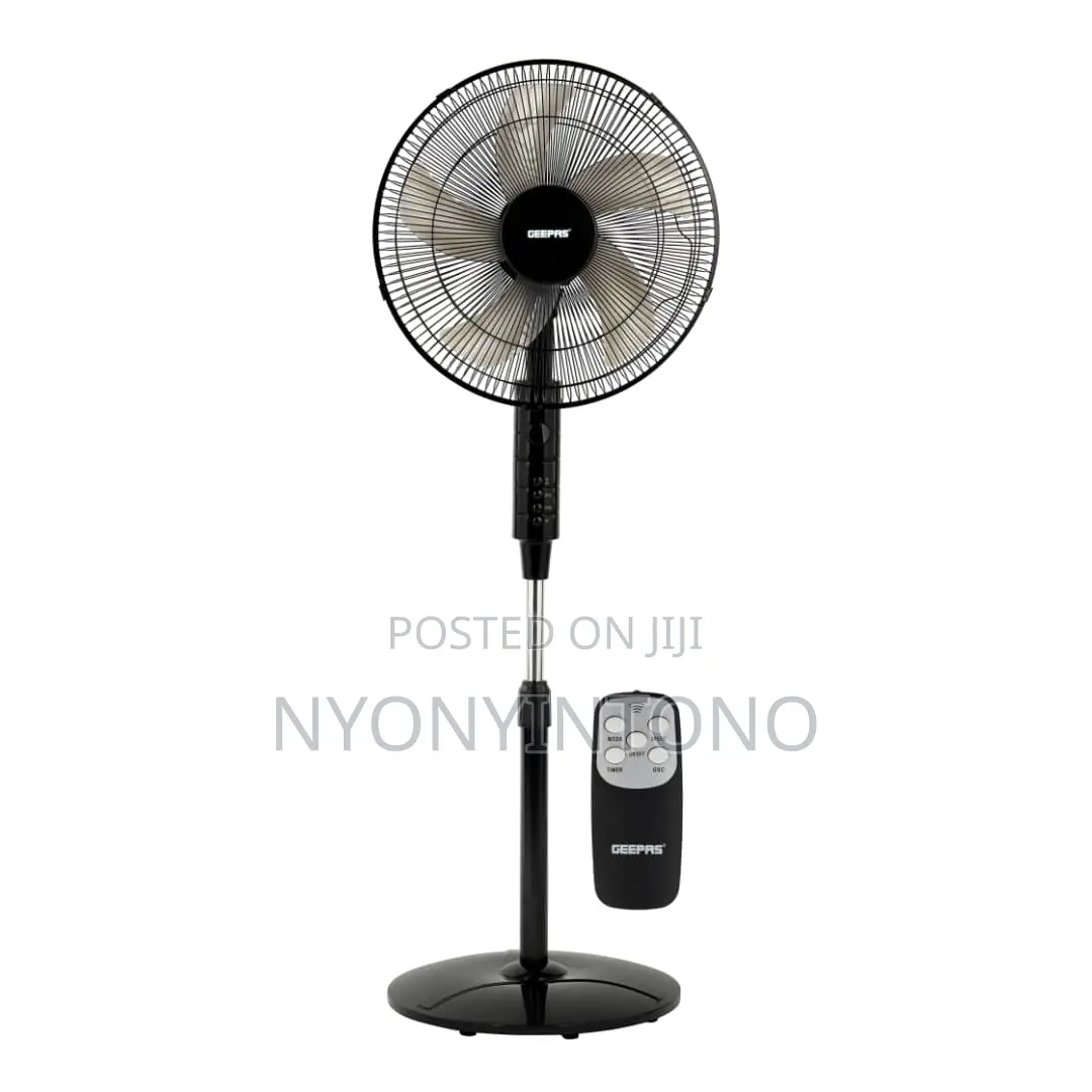 Geepas 16" Silent Stand Fan With Remote Control 2yrs Waranty