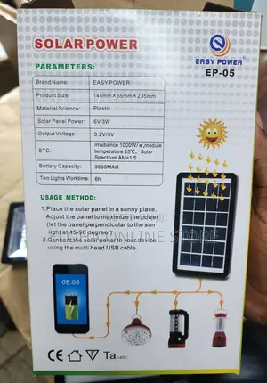 Easy Power Mini Solar Lighting System With 2 Bulbs