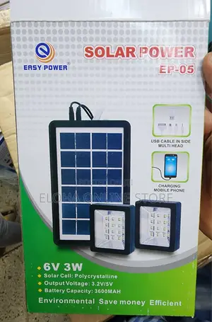 Easy Power Mini Solar Lighting System With 2 Bulbs