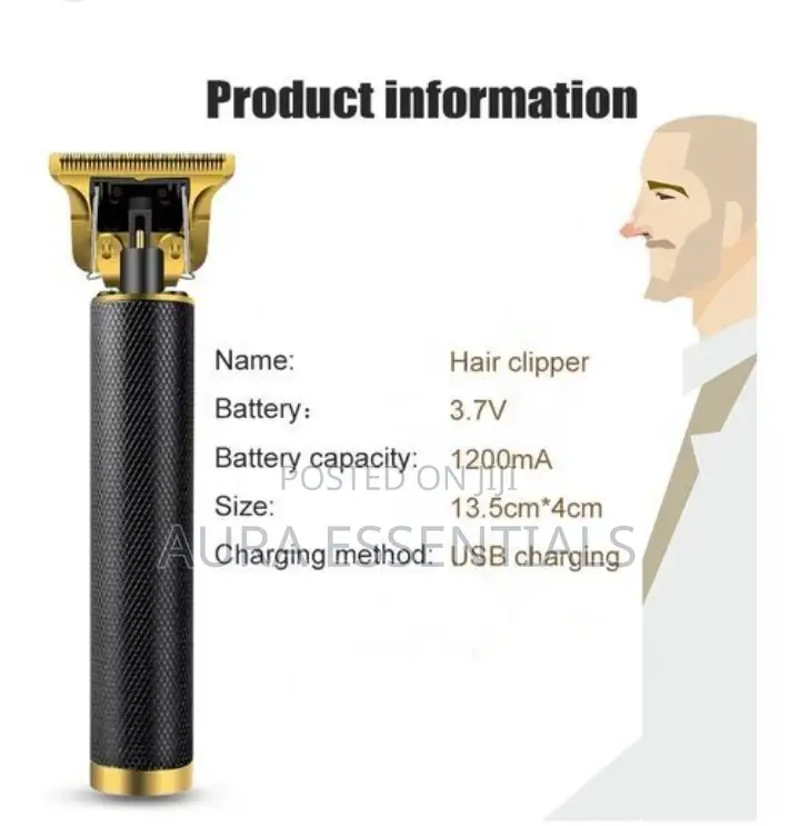 Rechargeable Metal Simple Style Hair Clipper