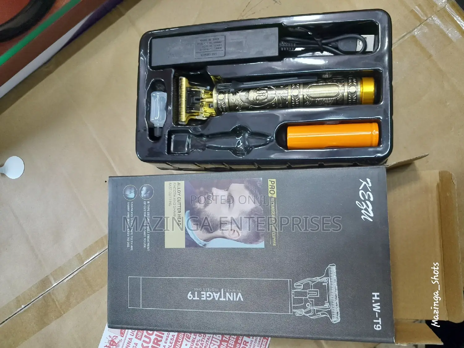 Vintage T9 Rechargeable Hair Clipper