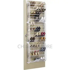 Metal Over the Door 36 Pairs Shoe Rack –