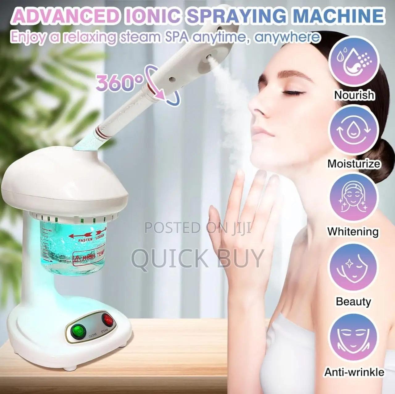 Facial Sauna Vapour Steamer Face Mist Sprayer Beauty Salon