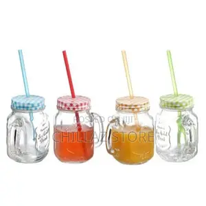 6 Pieces of Juice Glass Mason Jars Cup Mugs-