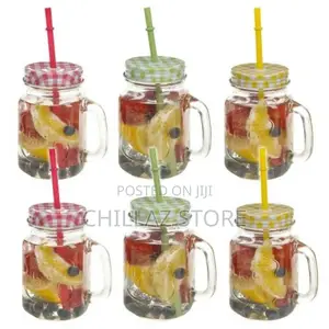6 Pieces of Juice Glass Mason Jars Cup Mugs-