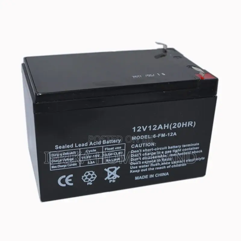 ADH 12V 12AH (20HR) Rechargeable Battery Sealed Lead Acid