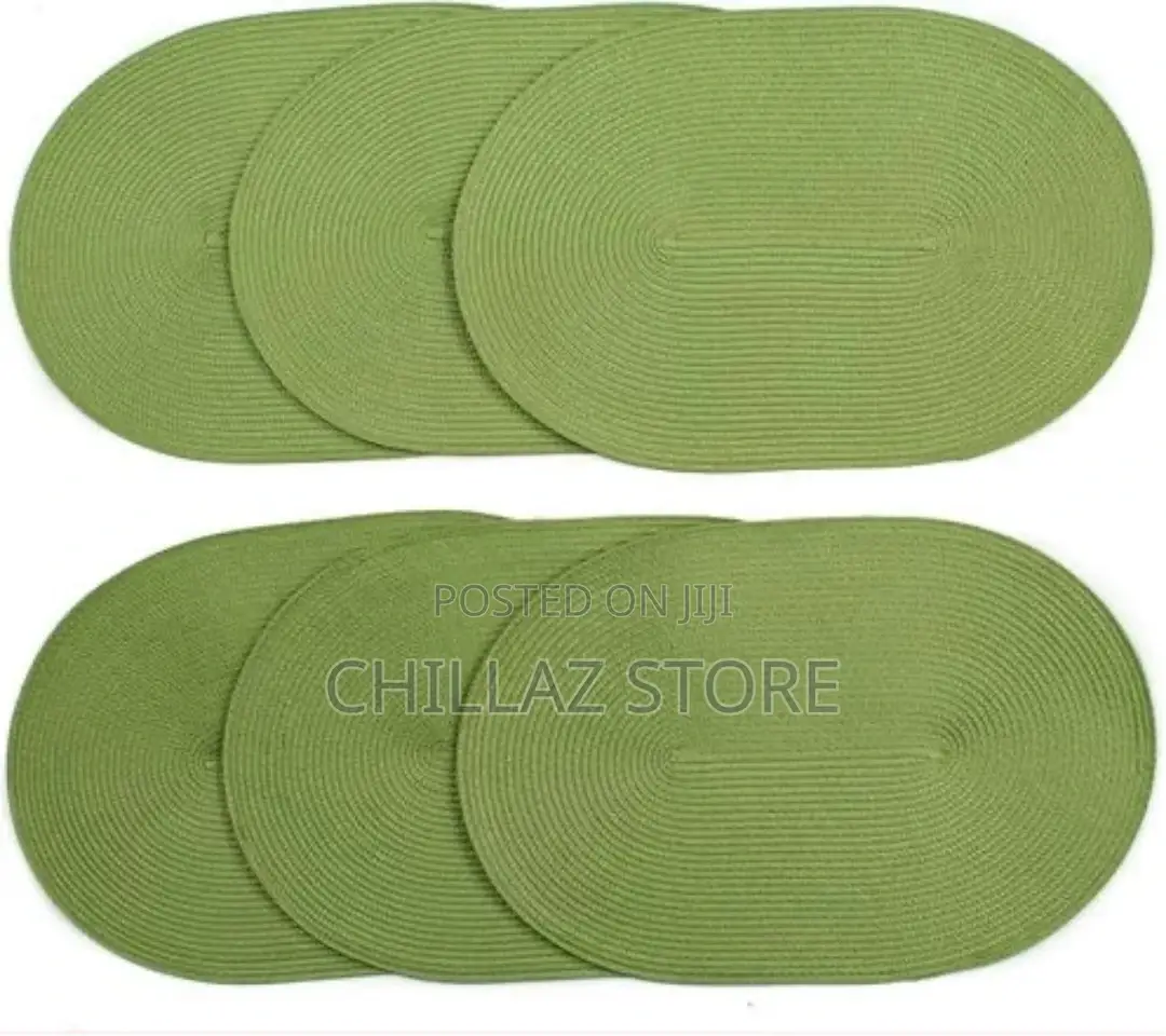 6 PCS of Oval Woven Table Mats